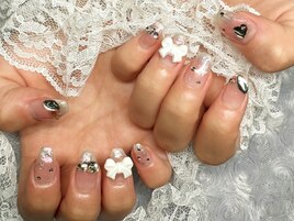 ポイントリボンネイル