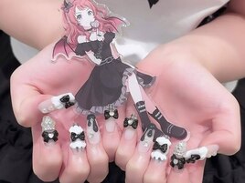 概念ネイル 花海咲季 スカルプ