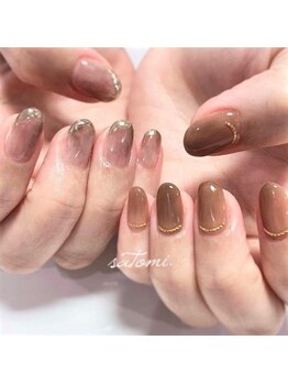 ミレイス 秋葉原(Mirace)/ブラウンニュアンスネイル