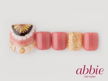 ネイルサロン アビー グランデュオ蒲田店(abbie)/Fスプリングピーコック￥12496