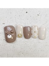 ネイルアンドまつげ リュフェール 五反田(Nail Lufaire)/くまちゃんネイル