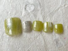 アイネイルズ 梅田店(I nails)/グリーンニュアンスミラー¥8200