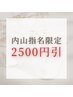 ★￥2500引き★【内山指名】ハンドorフット　 2本アートコース　8500→6000