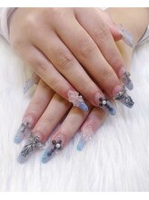 クイーンネイル 新宿(Queen nail)/長さ出し　パーツ付け放題