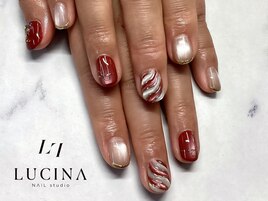 H-617ぷっくりクリスマスネイル