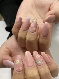 海外風リップネイル