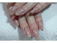 バニラ(Vanilla)/シンプルネイル　クリアベージュ