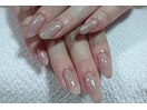 シンプルネイル　クリアベージュ