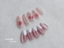アントレッド(entraide)/ちゅるピンク×さくらんぼネイル