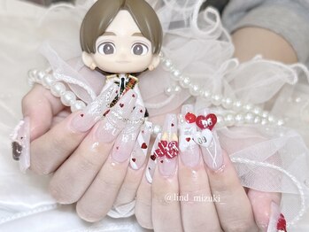リンドネイル バイ モカ アンド ララ(Lind nail by moca and LaLa)/【mizuki】3Dネイル