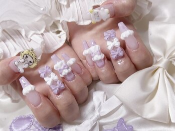 メイプルジェム(Maplegem)/紫リボンネイル