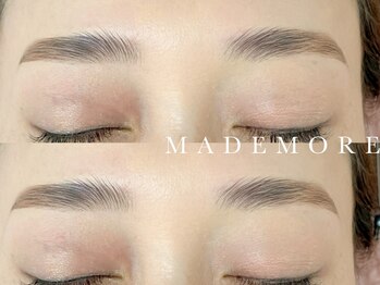 マドモア 土山店(MADEMORE)の写真/ハリウッドブロウリフト導入☆眉毛のセルフケアが苦手な方にオススメ！整った美眉でハッキリとした印象に♪