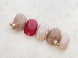 Xmasデザインネイル　¥8,800