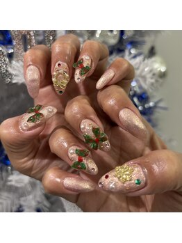 ソラール(SOLAR)/クリスマスリボンネイル♪