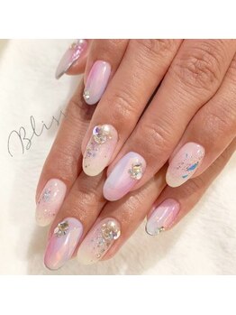 ブリス(Bliss produced by syisyu)/シアーホワイト フィルムネイル