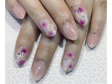 キャディーネイルズ(Caddy' Nails)/ボカしフラワーアート