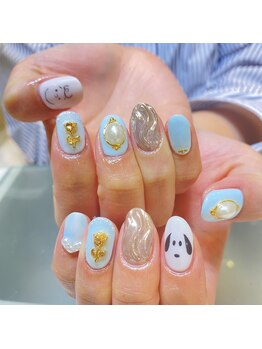 エムハウオリ(M Hauoli)/スヌーピーネイル