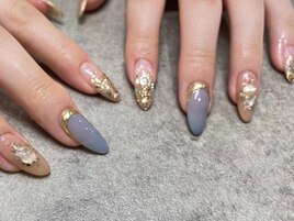 gold glitter　design