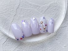 ヴィオラ(VIOLA)/フラワー/ワンカラー/ラメ