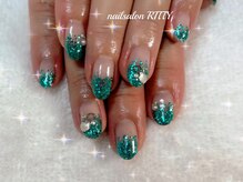 ネイルサロン リッティー(RITTY)/メタリックラメグラデーション