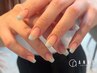 【初回オフ/丁寧ケア込】パラジェル◆フレンチ＊ベースカラーなし