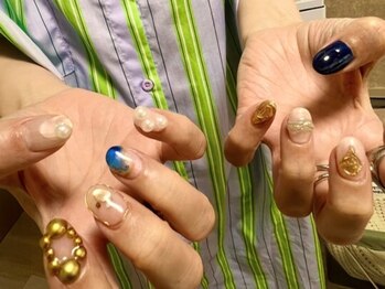 ウェリナ(Welina)の写真/ショートネイルだからこそ映える、トレンドデザインが多数♪丁寧ケアで自爪育成も可能です◎