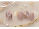 5600円　大理石　ネイル