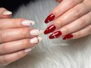 バレンタインネイル