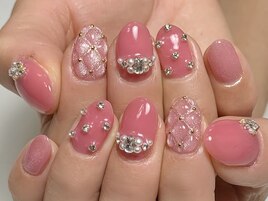 ピンクできらきら