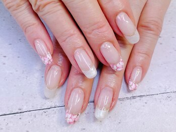 ネイル ビューティーマジック 葛西本店/フラワーフレンチネイル