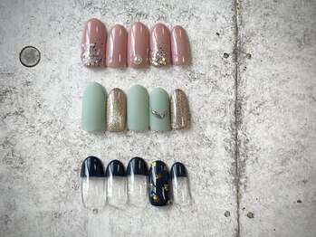 ネイルルーム ハナビ(NailRoomHANABI)/8月のキャンペーンネイル