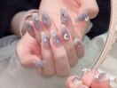 キラキラGALAXYマグネットネイル