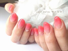 華麗な爪先カラーグラデーション