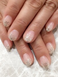 シンプルラメグラデ