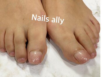 ネイルズアリー 立川店(Nails ally)/フット グラデーション
