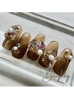 プライベートブライティ(Brighty)/クリア3Dネイル