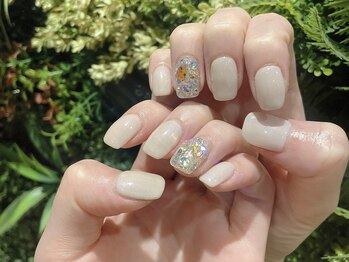 ゴッダスネイル(GODDESS NAIL)/ワンカラー、ストーン埋め尽くし