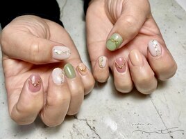 シェル×ミラーネイル