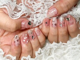 ミラーハートネイル