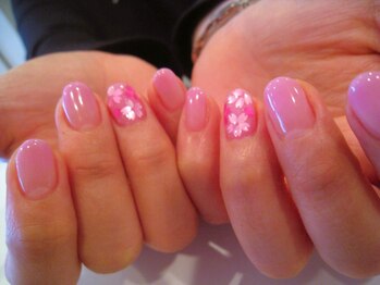 アロアロネイル(aloalo nail)/桜アートネイル