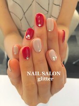 ネイルサロン グリッター(NAIL SALON glitter)/シンプル秋ネイル