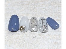 クリスタルネイル パークプレイス店/チェックネイル