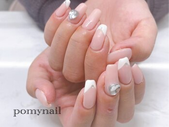 ポミーネイル 渋谷店(Pomy nail)/ホワイトフレンチネイル