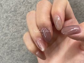モカブラウンネイル/シンプル