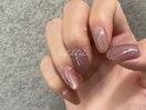 モカブラウンネイル/シンプル