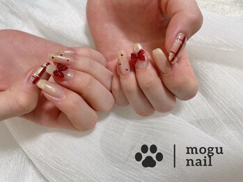 クリスマスネイル/リボンネイル