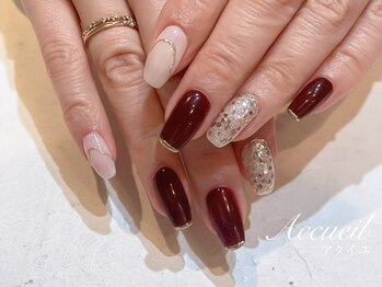 アクイユ 銀座店(ACCUEIL)/ボルドーネイル