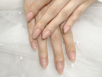 ふんわりチークネイル