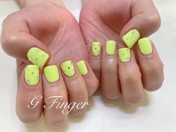 ジーフィンガー 大井町店(G Finger)/ネオンイエローのワンカラー♪