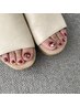 サンダルを履く前に…フットネイルワンカラー＆角質ケア/セットでお得◎